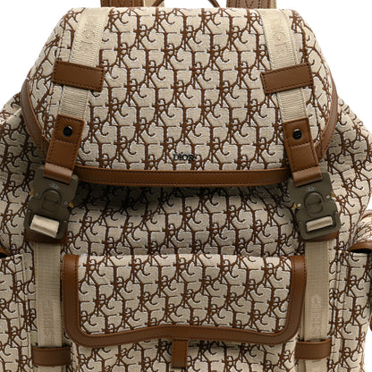 Christian Dior X CACTUS JACK Calfskin Hit The Road Logo Backpack Beige 7 of 9