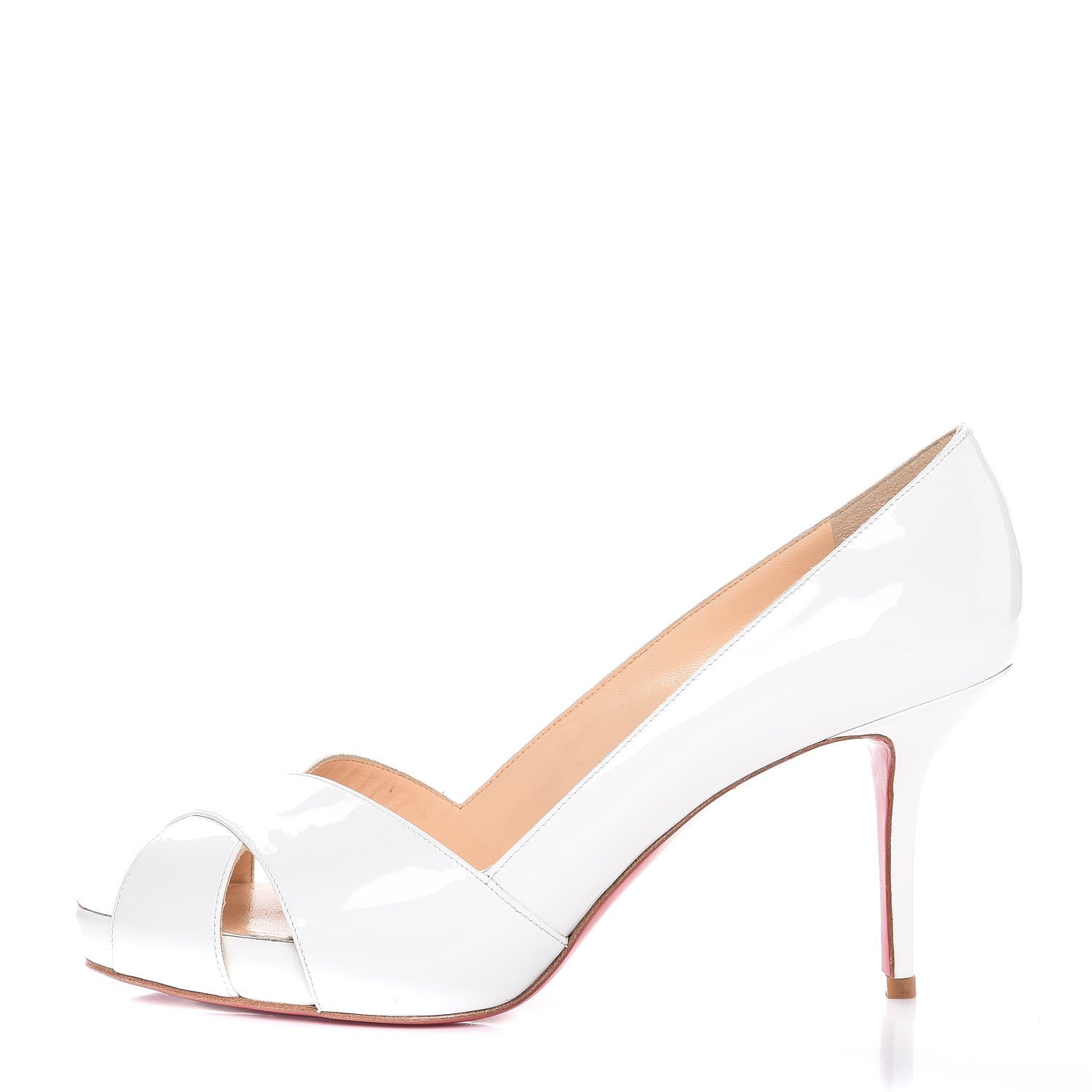 Christian Louboutin Patent Shelley 90 Pumps 39 White 1 of 8