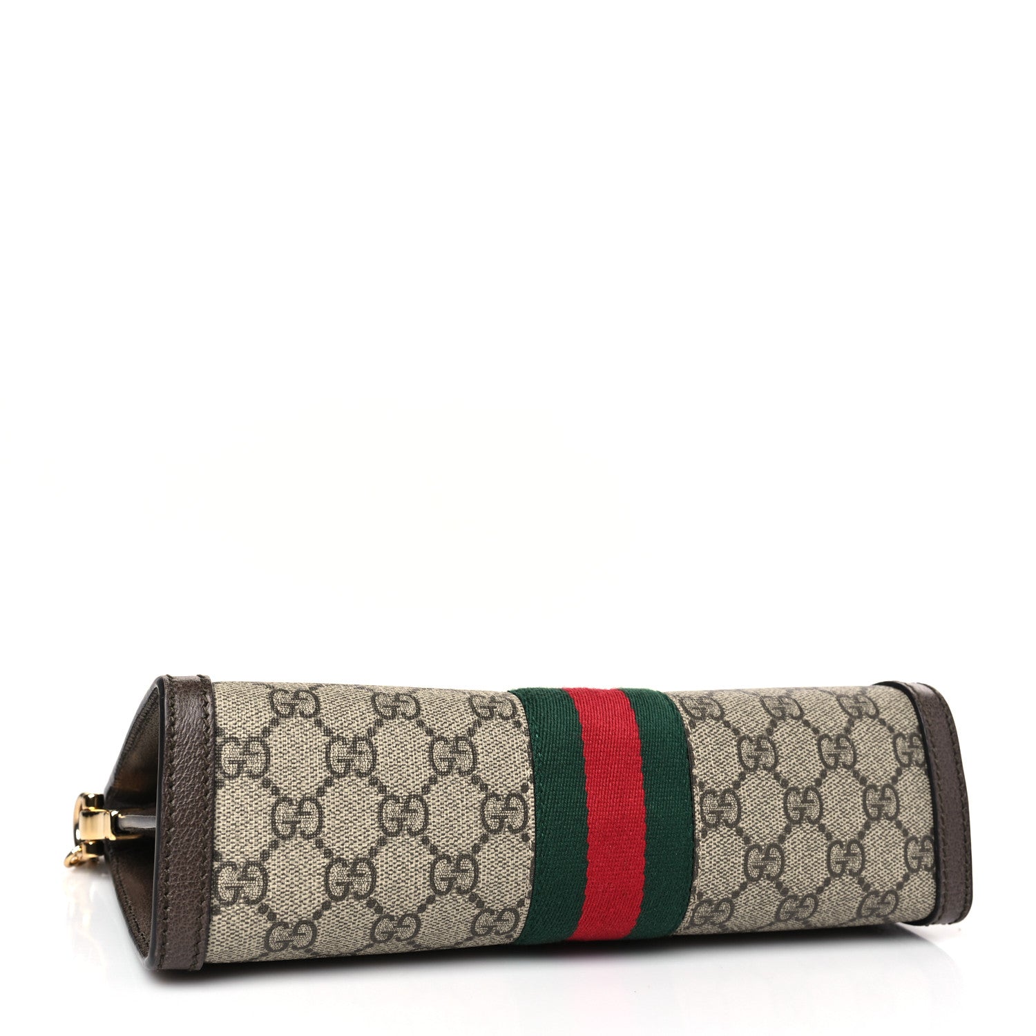 Gucci GG Supreme Monogram Web Small Ophidia Chain Shoulder Bag Brown 4 of 9