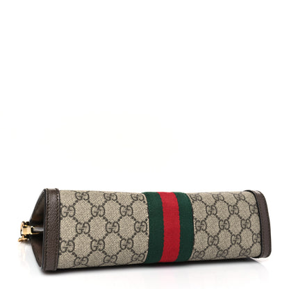 Gucci GG Supreme Monogram Web Small Ophidia Chain Shoulder Bag Brown 4 of 9