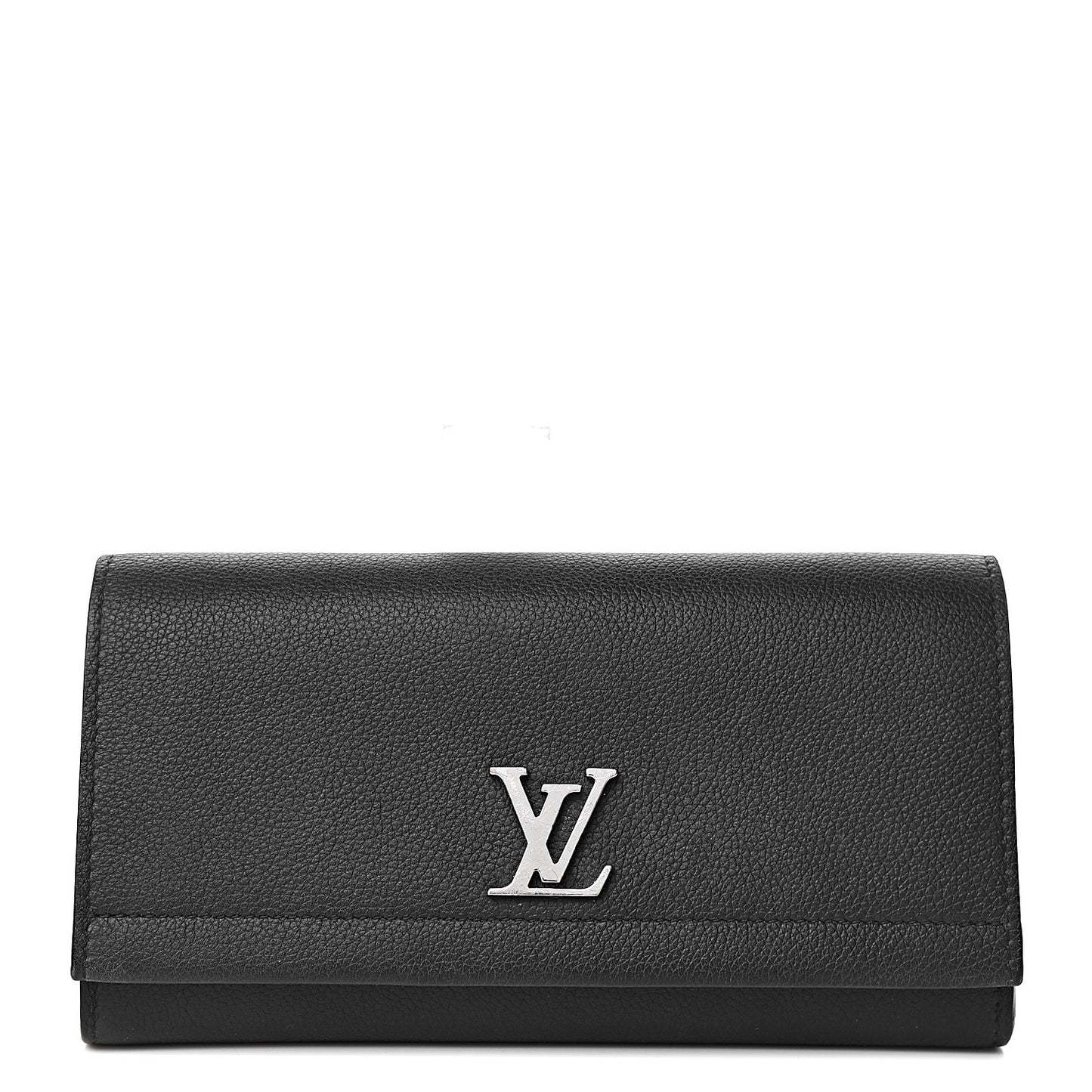 Calfskin Lockme II Wallet Black