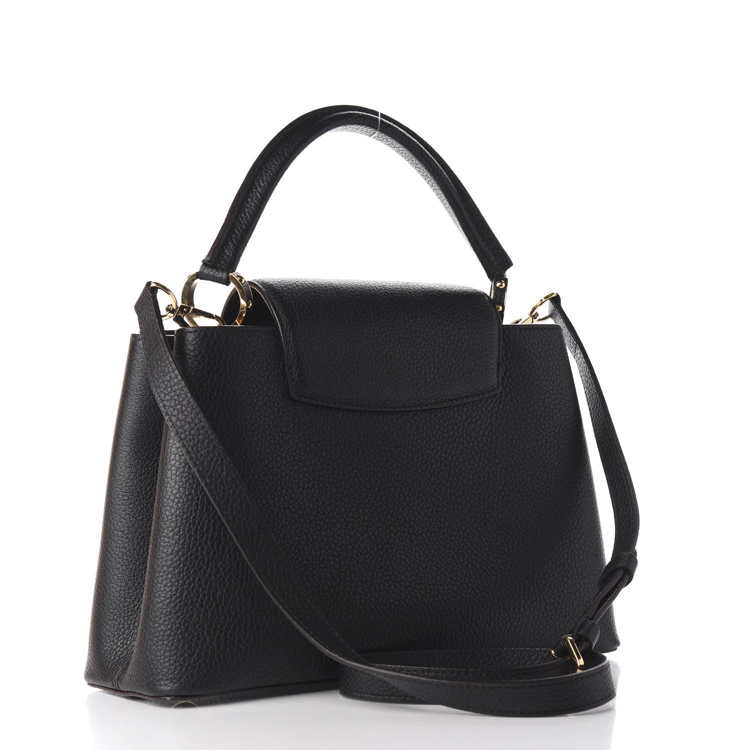 Louis Vuitton Taurillon Capucines PM Black 2 of 13
