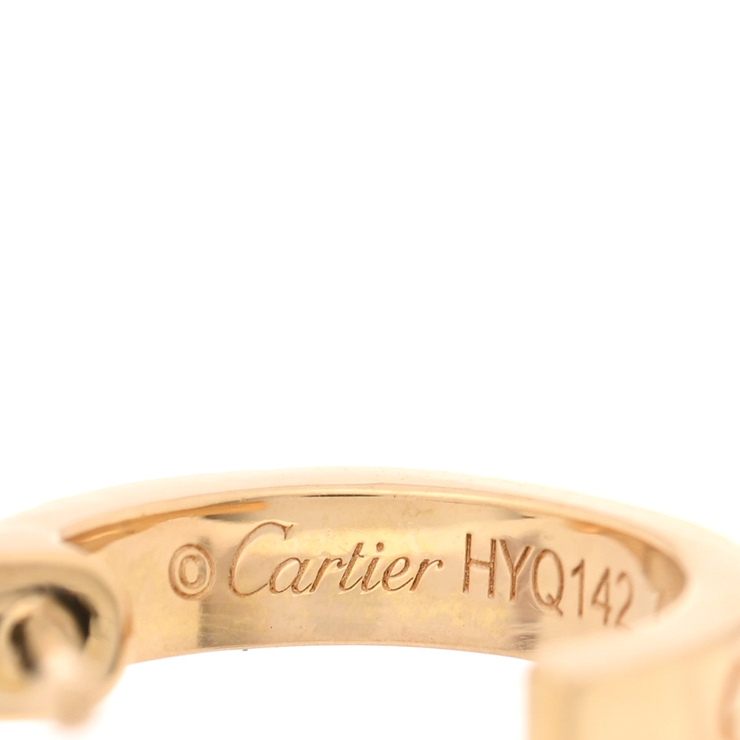 Cartier 18K Yellow Gold Small LOVE Hoop Earrings 3 of 4