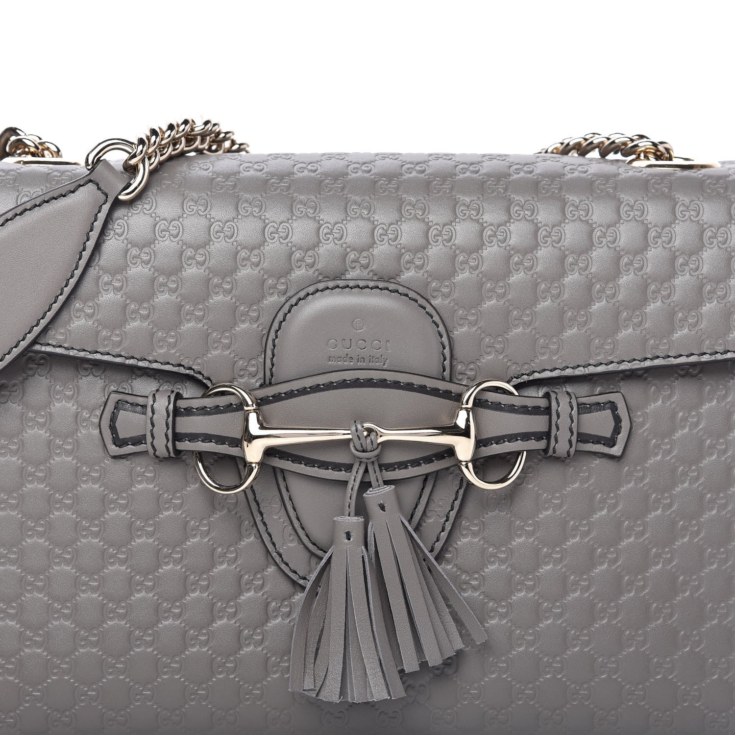 Gucci Soft Microguccissima Medium Emily Chain Shoulder Bag Loess 10 of 10