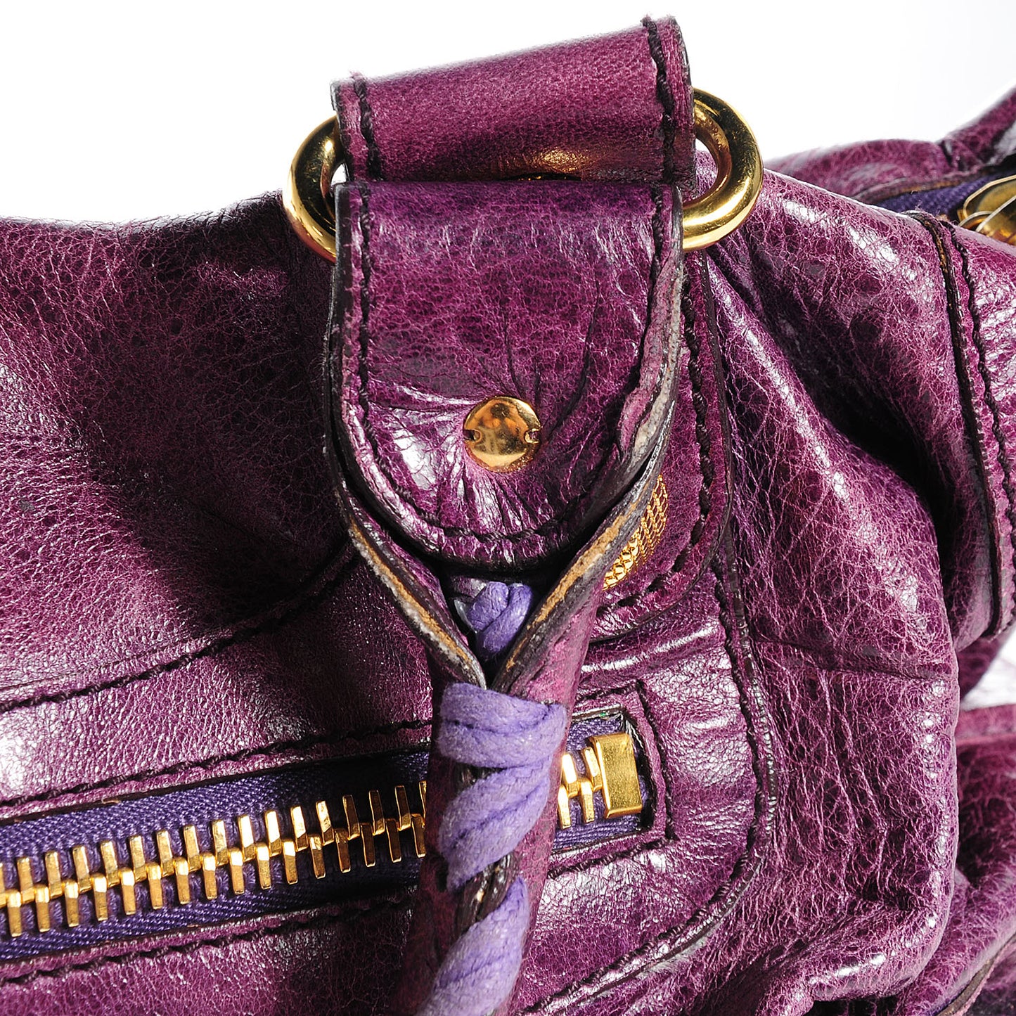 Chevre Giant 21 Gold Hardware Work Violet
