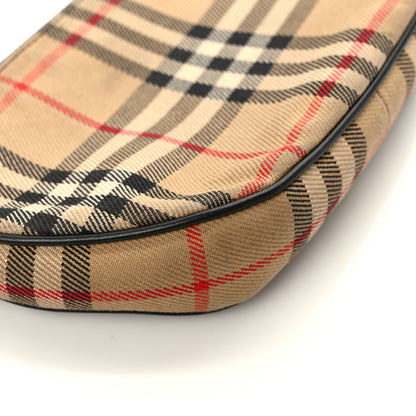 Burberry Vintage Check Calfskin Olympia Pouch Archive Beige 9 of 10