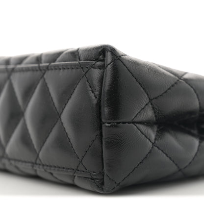 Chanel Shiny Aged Calfskin Quilted Nano Kelly Shopper Black 18 of 21