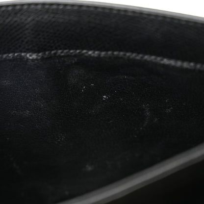 Saint Laurent Textured Calfskin Medium Classic Monogram Universite Bag Black 13 of 18