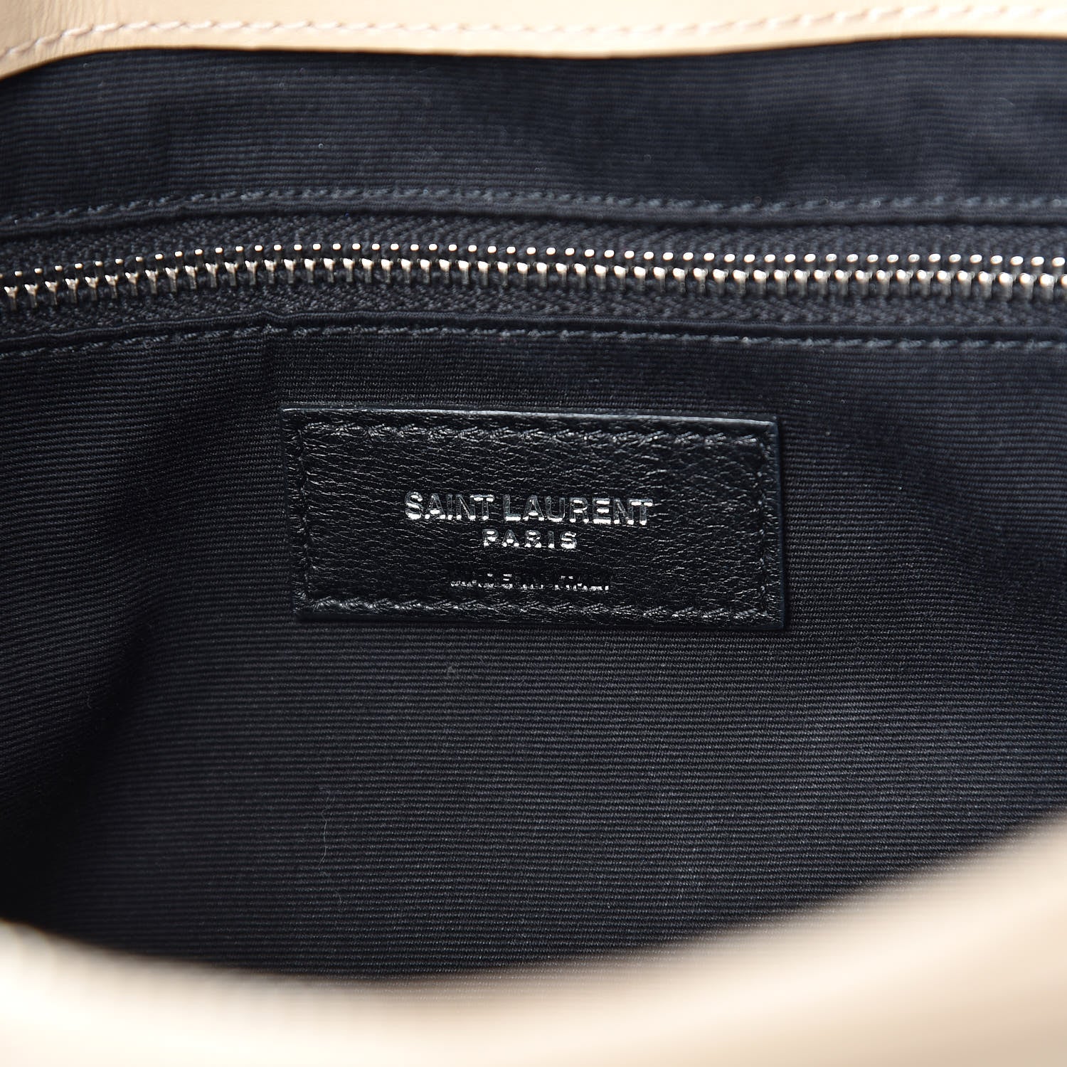 Saint Laurent Calfskin Y Quilted Monogram Large Loulou Shopper Nude Powder 7 of 14
