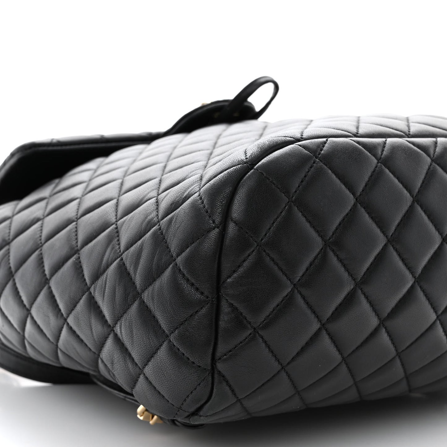 Lambskin Quilted Large Urban Spirit Backpack Black