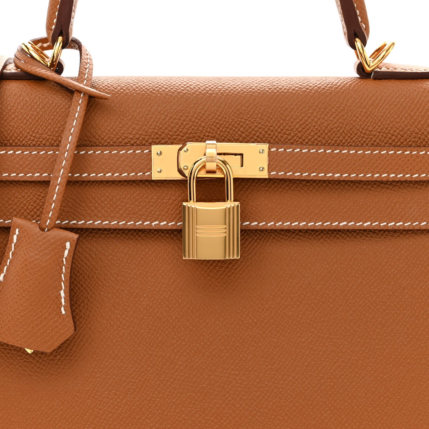 Hermes Epsom Kelly Sellier 25 Gold 8 of 10