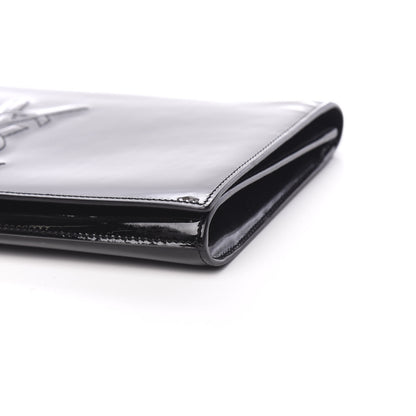Saint Laurent Patent Monogram Large Belle De Jour Clutch Black 11 of 13