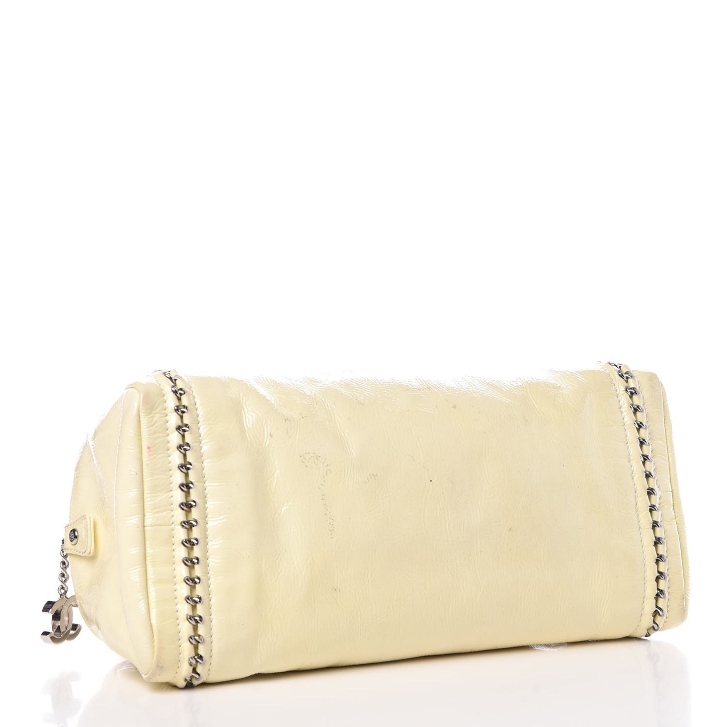 Patent Luxe Ligne Medium Bowler Ivory