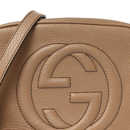Gucci Pebbled Calfskin Small Soho Disco Bag Rose Beige 8 of 10