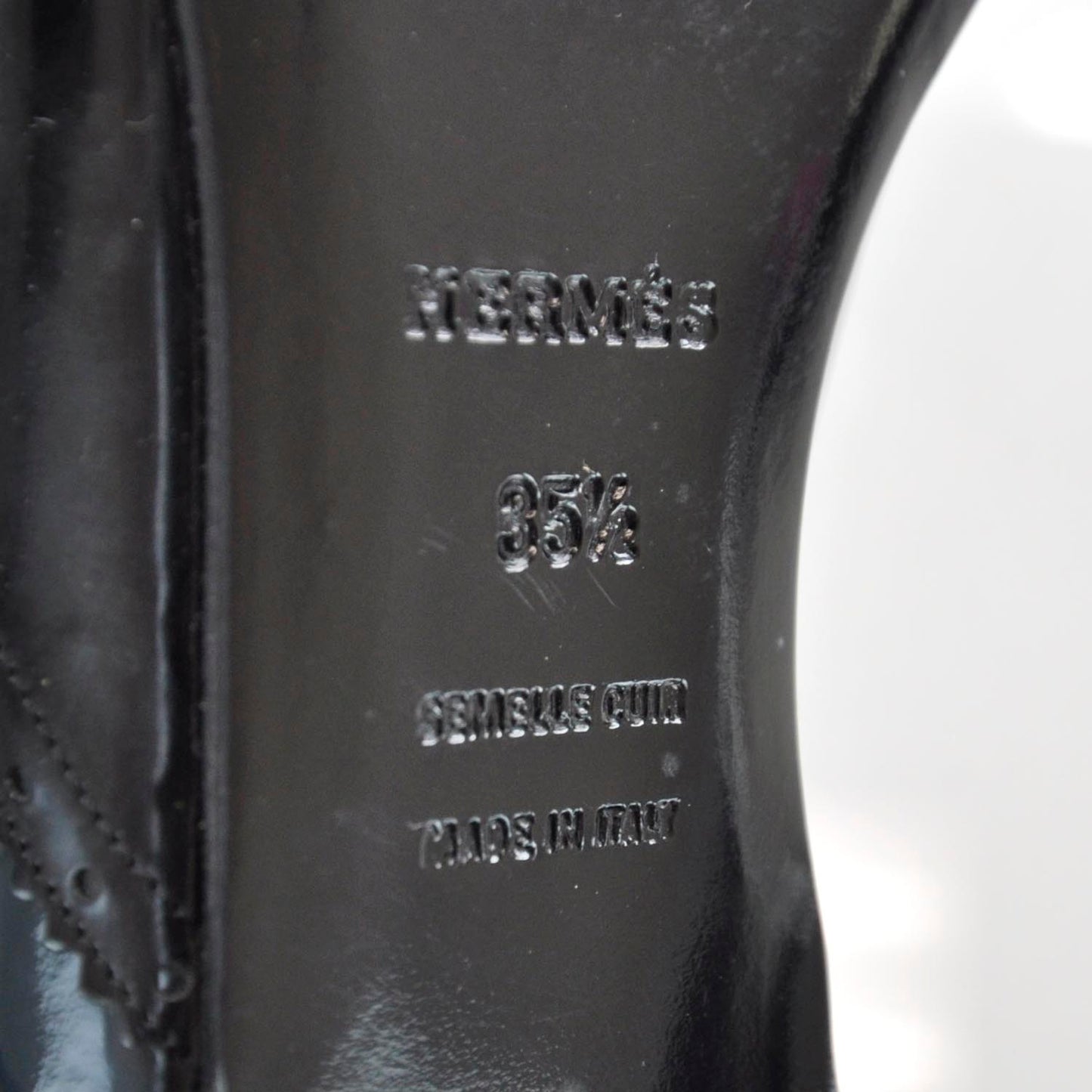 Leather Wing Tip Flats 35.5