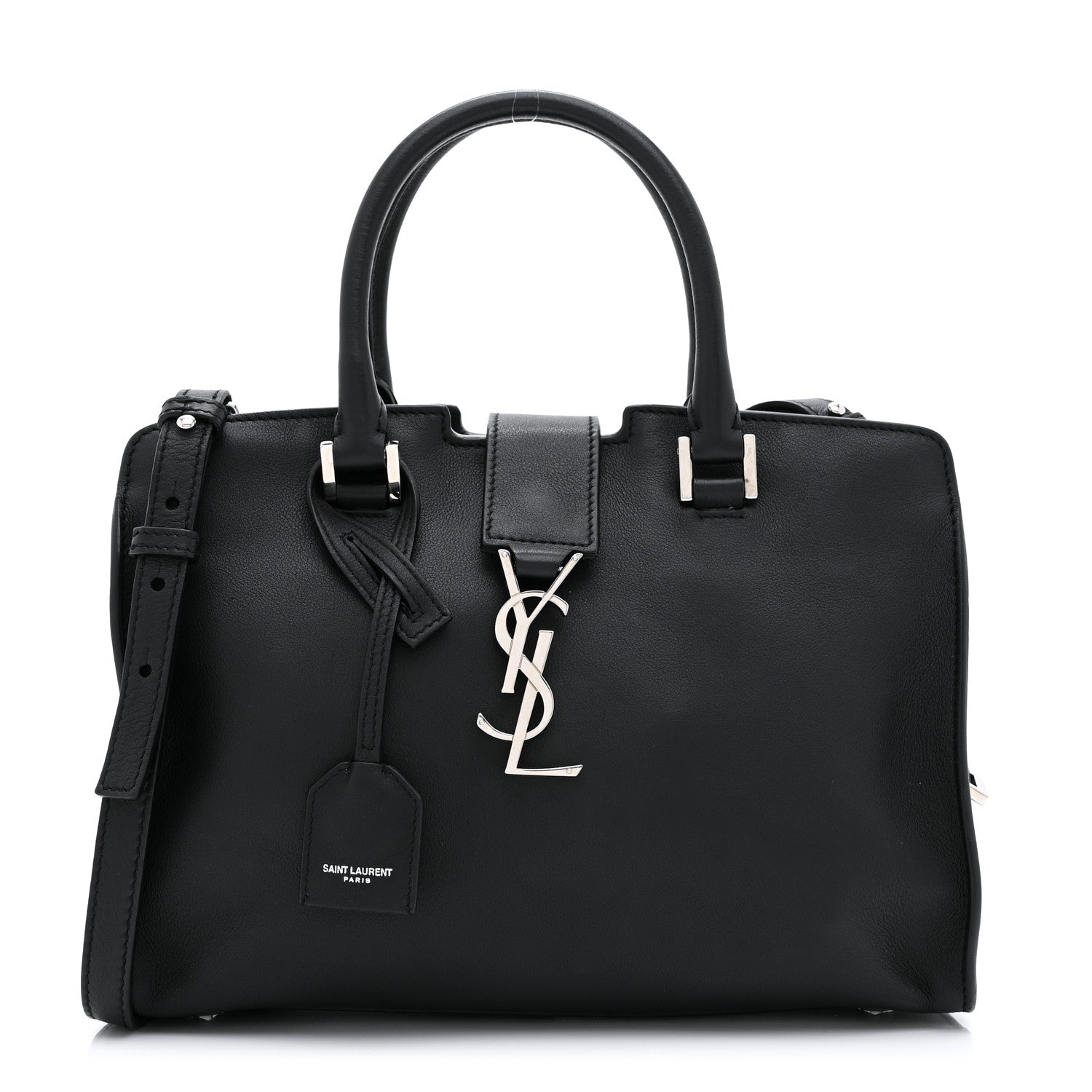 Saint Laurent Calfskin Monogram Baby Downtown Cabas Black 1 of 10