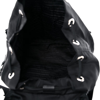 Prada Tessuto Nylon Saffiano Medium Backpack Black 4 of 11