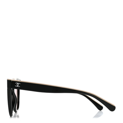 Chanel Acetate CC Butterfly Sunglasses 5414 Black Beige 3 of 8
