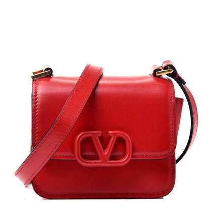 Valentino Garavani Smooth Calfskin Micro VSling Shoulder Bag Rouge Pur 1 of 9