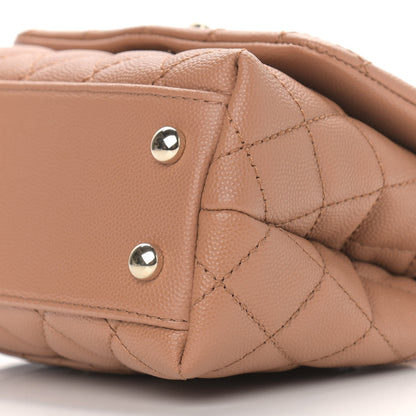 Chanel Caviar Quilted Extra Mini Coco Handle Flap Brown 9 of 10