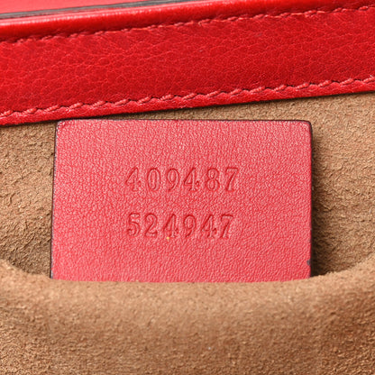 Gucci GG Supreme Monogram Calfskin Small Padlock Shoulder Bag Beige Hibiscus Red New Rosette 6 of 10