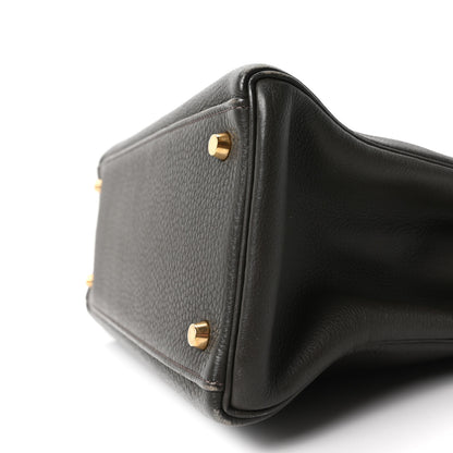 Hermes Vache Liegee Kelly Retourne 35 Vert Bronze 10 of 10