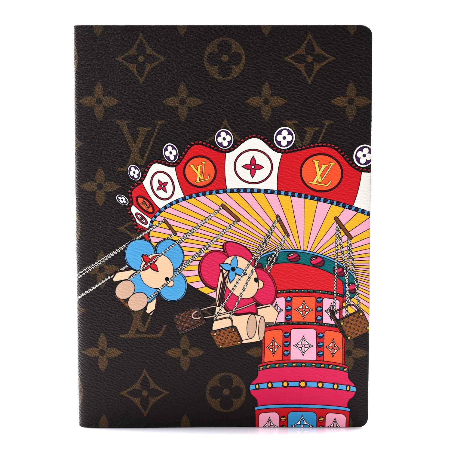 Louis Vuitton Monogram 2020 Christmas Animation Swing Ride Notebook MM Pivoine 1 of 6