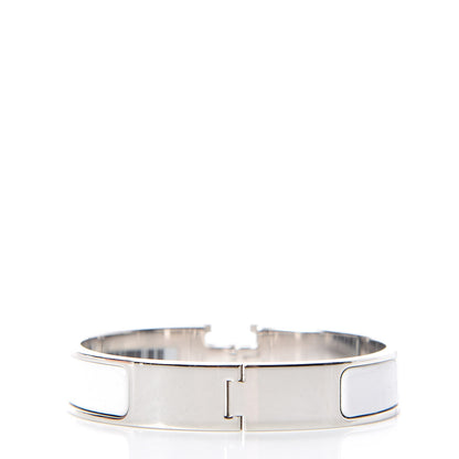 Hermes Enamel Narrow Clic Clac H Bracelet PM White 3 of 6