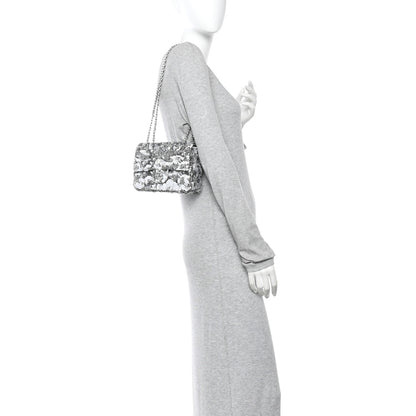 Chanel Sequin Mini Rectangular Flap Silver 2 of 10