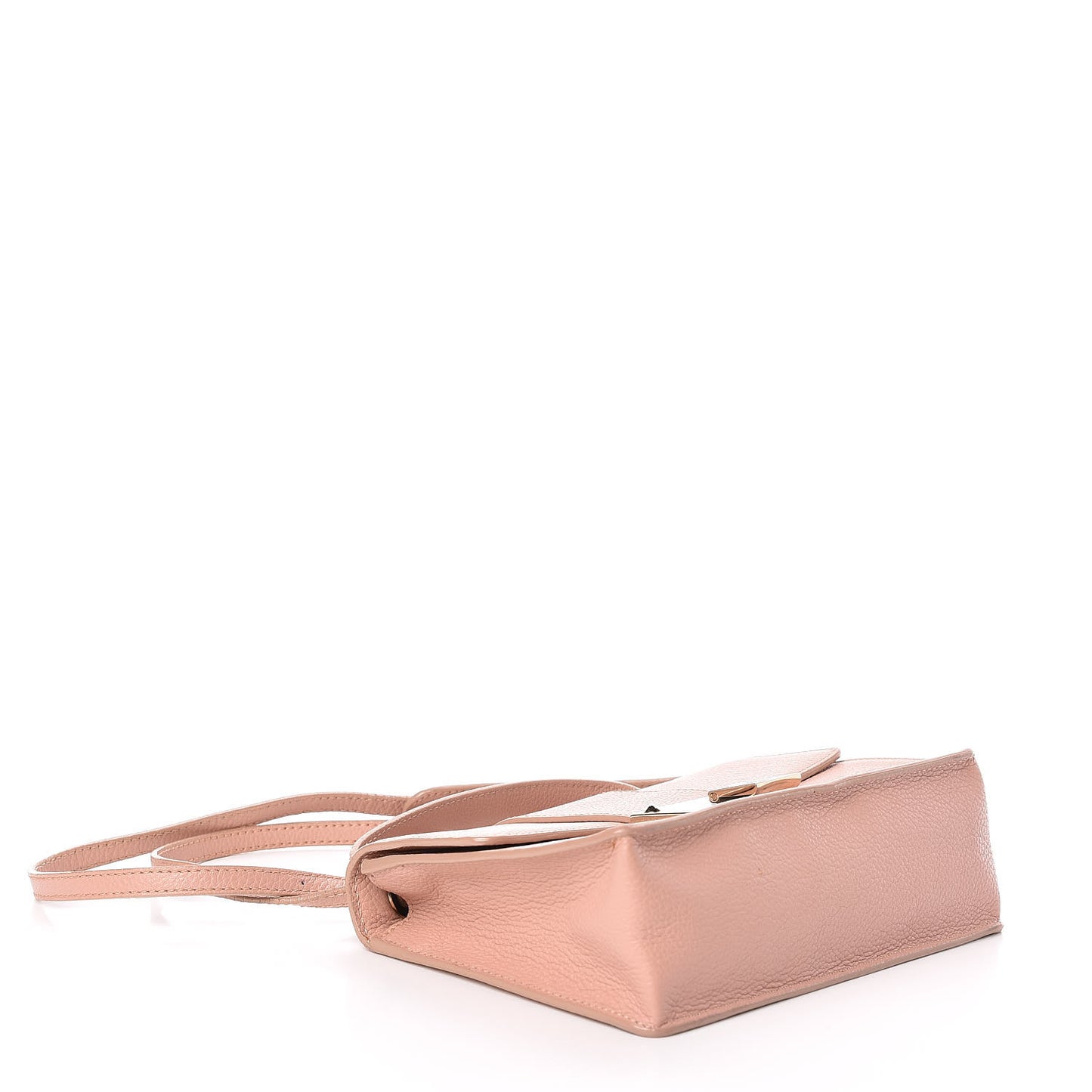 Pebbled Calfskin Rebel Crossbody Bag Pink