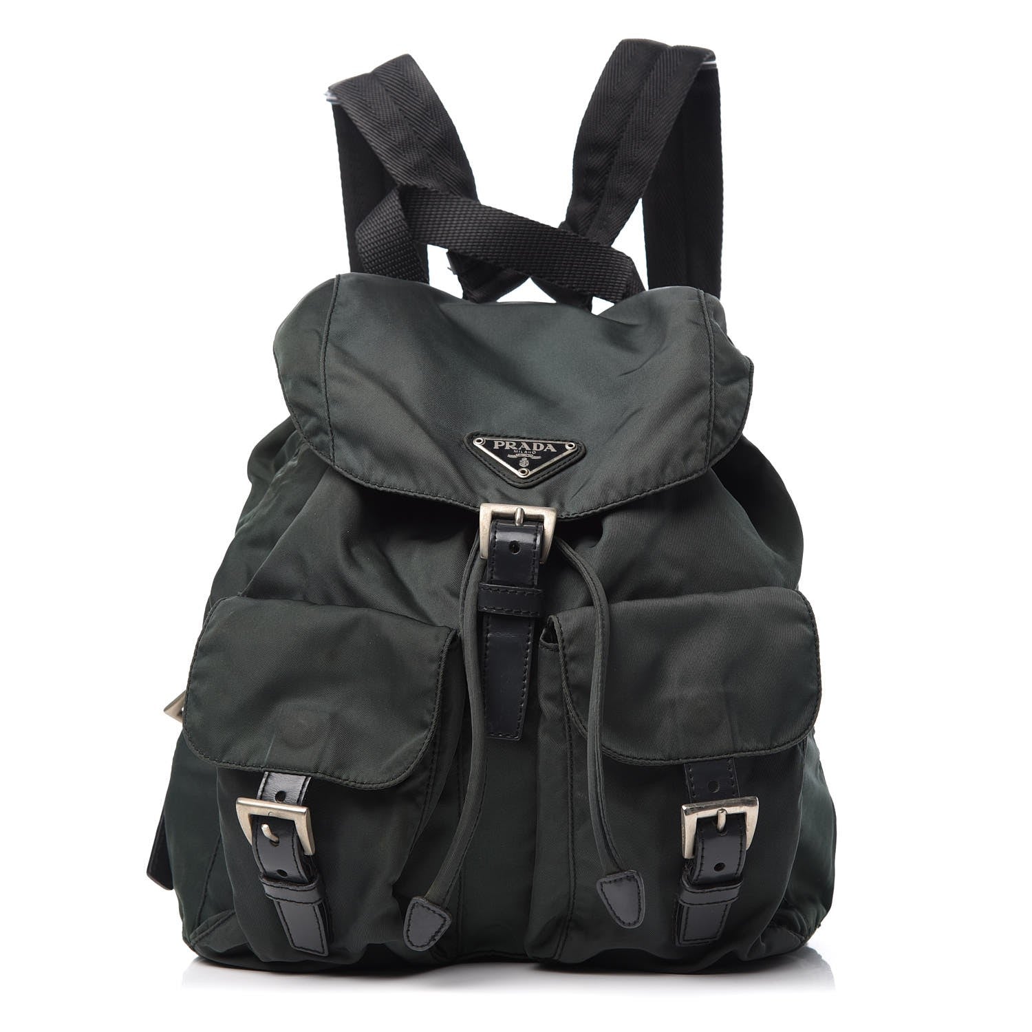 Prada Nylon Vela Small Backpack Green 1 of 8