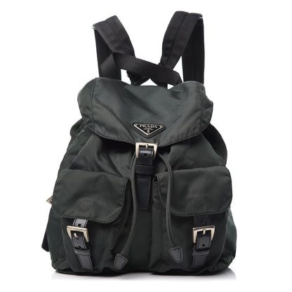 Prada Nylon Vela Small Backpack Green 1 of 8