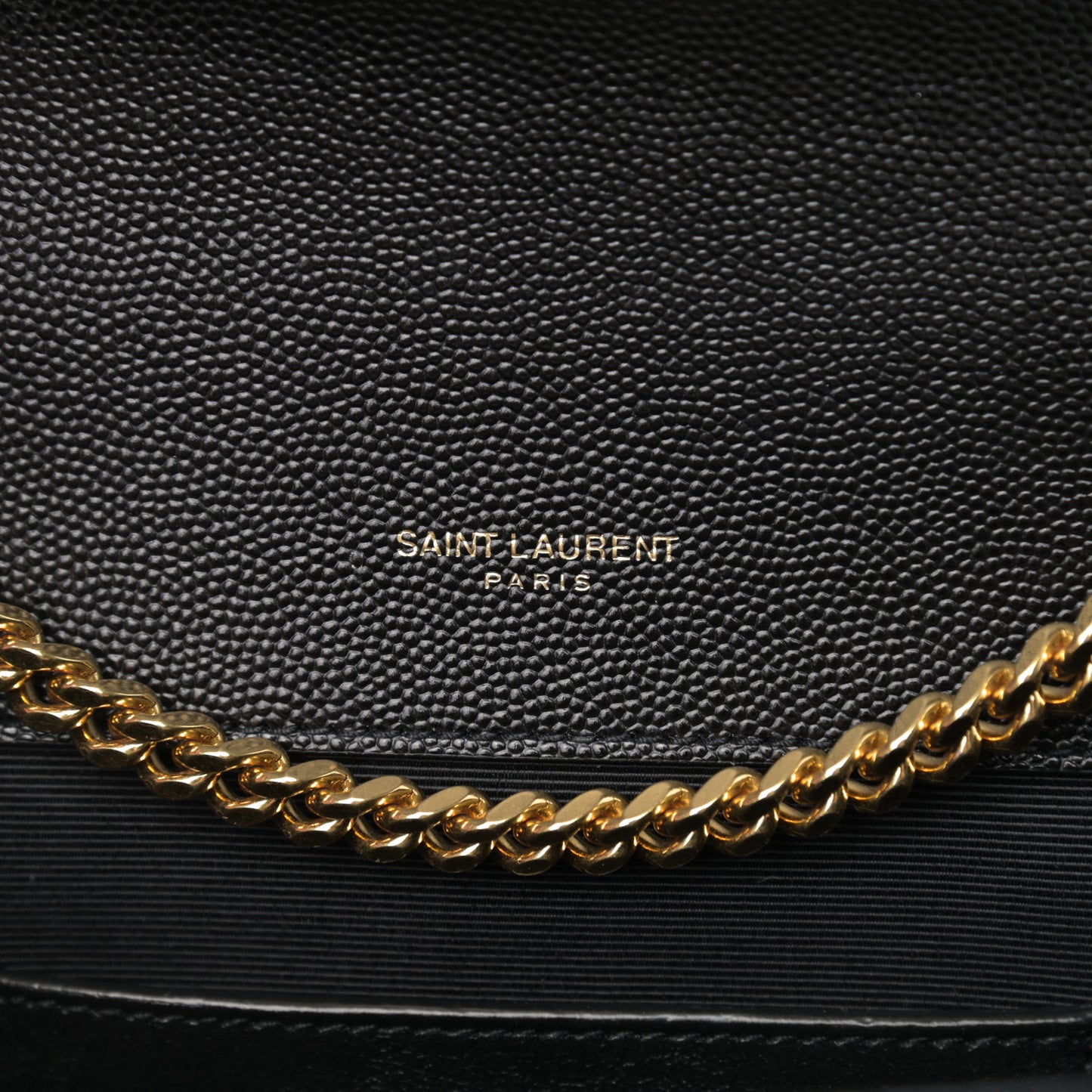 Grain De Poudre Textured Mixed Matelasse Triquilt Small Monogram Satchel Black