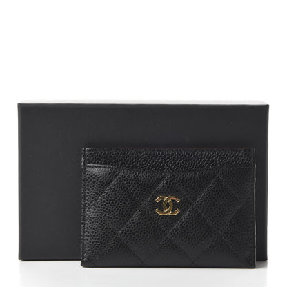 Chanel Caviar Quilted Card Holder Black 13 of 13