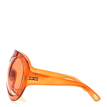 Tom Ford Acetate Serena Sunglasses Transparent Amber 3 of 7