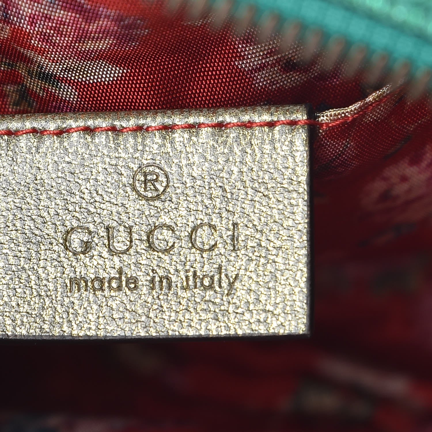 Gucci Laminated Nappa Trapuntata Mini Zumi Dome Shoulder Bag Rosso Jasmine Green Rame 6 of 8