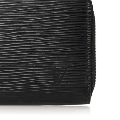 Louis Vuitton Epi Clemence Wallet Black 8 of 12