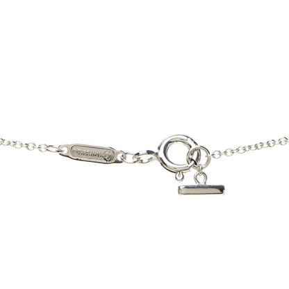 Tiffany Sterling Silver Large T Smile Pendant Necklace 5 of 5