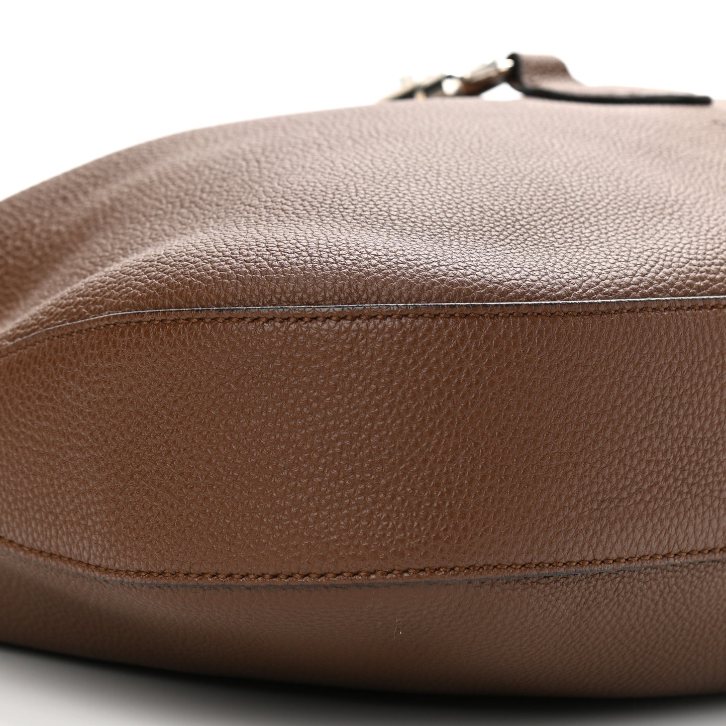 Soft Grained Calfskin Large Jackie Hobo Nut Brown