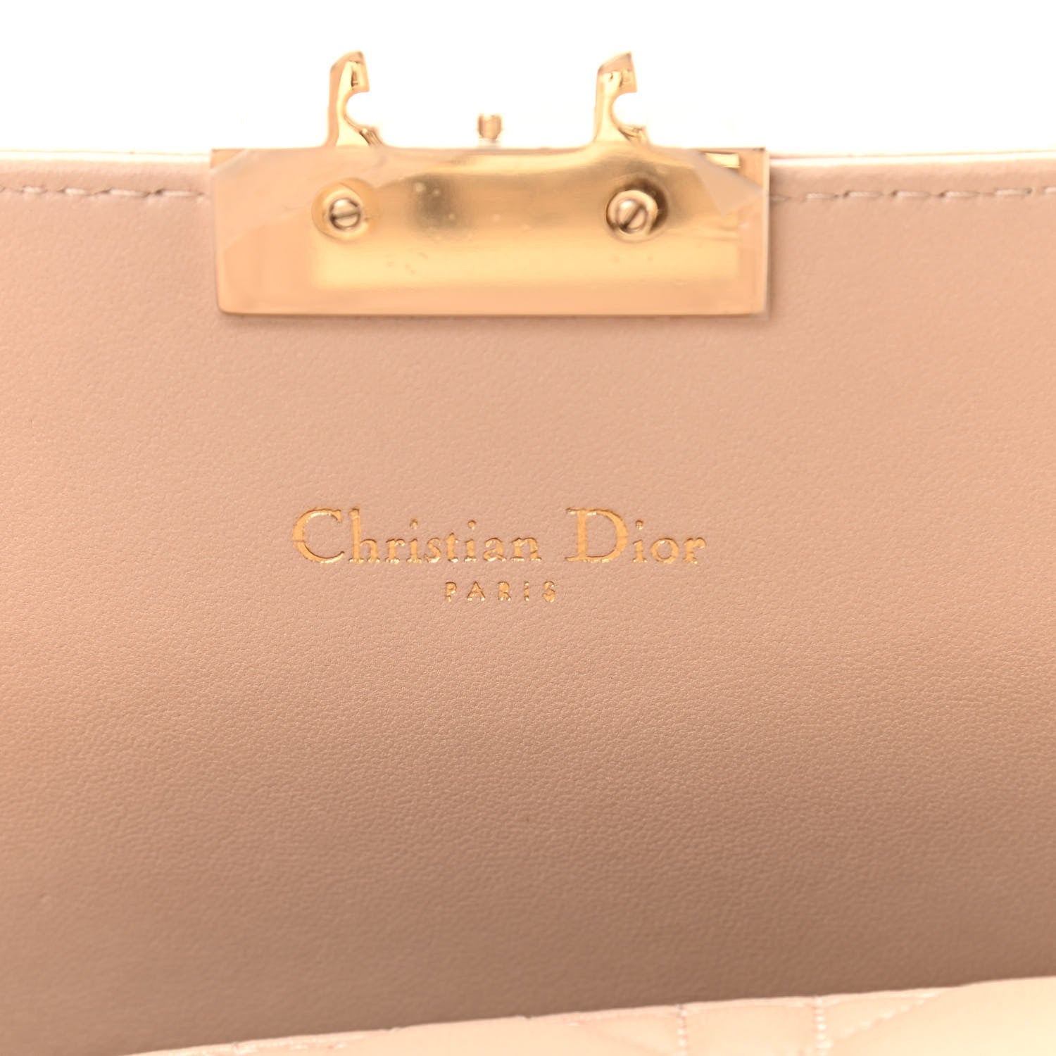 Christian Dior Lambskin Cannage Miss Dior Promenade Pouch Beige 6 of 10