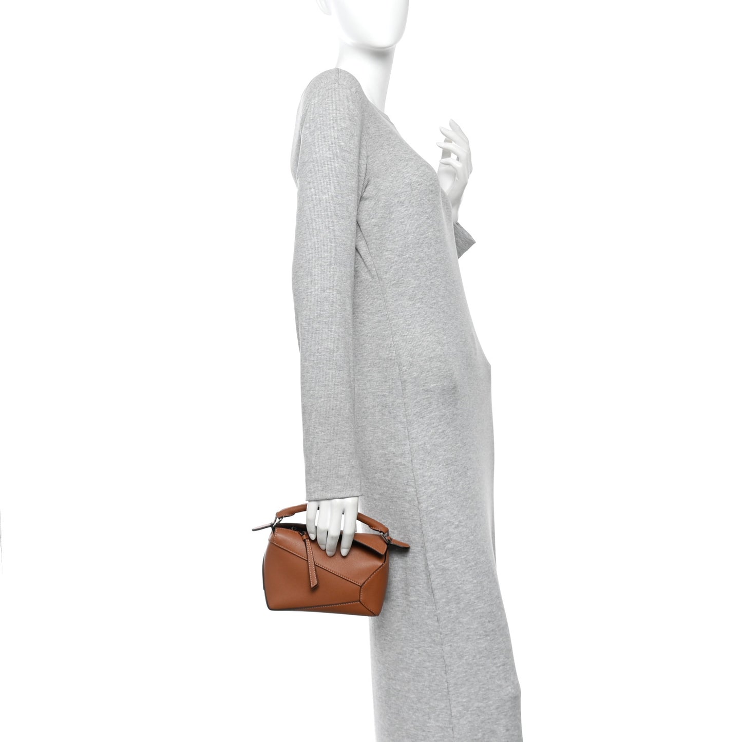 Calfskin Mini Puzzle Edge Bag Tan