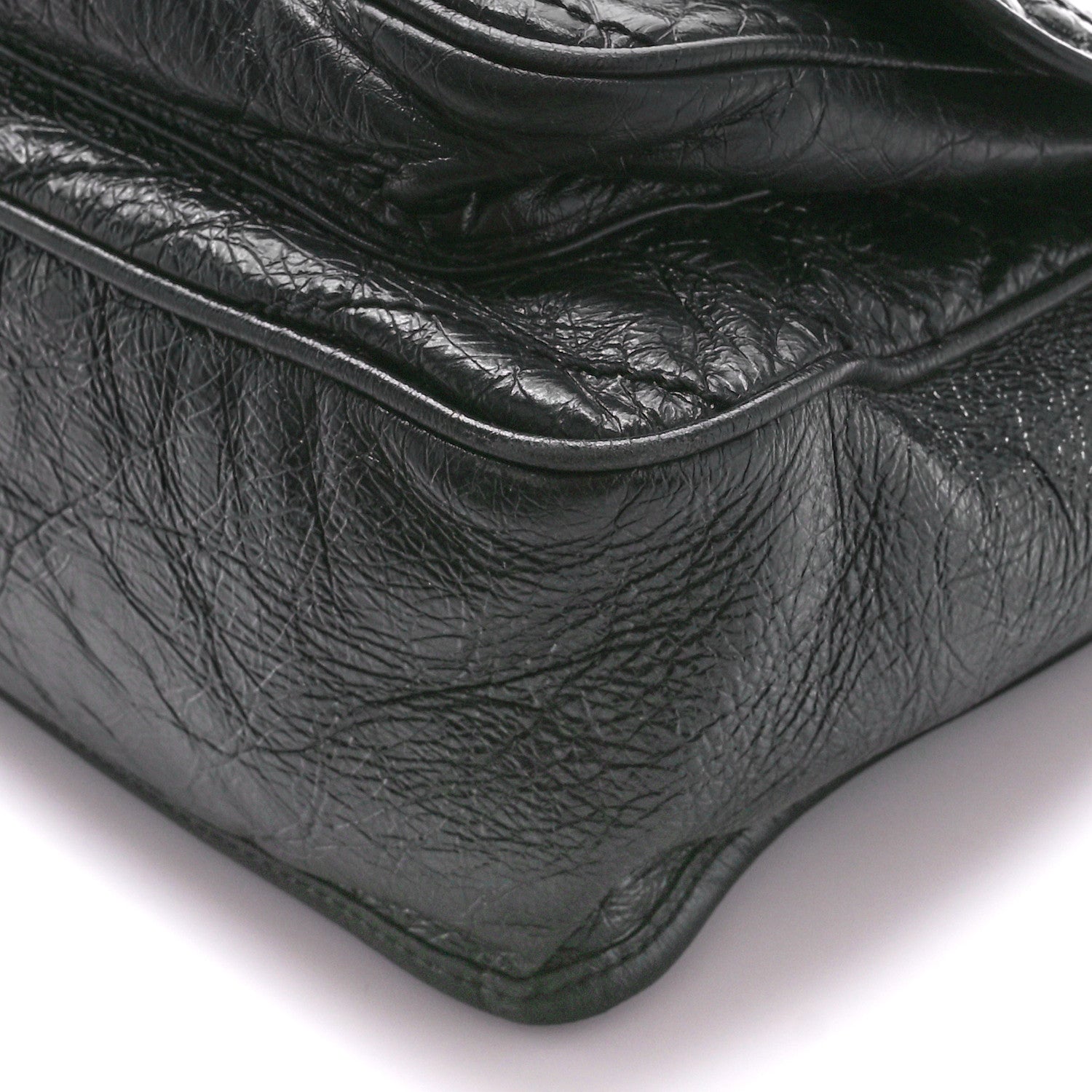 Saint Laurent Crinkled Calfskin Matelasse Monogram Medium Niki Chain Satchel Black 12 of 12