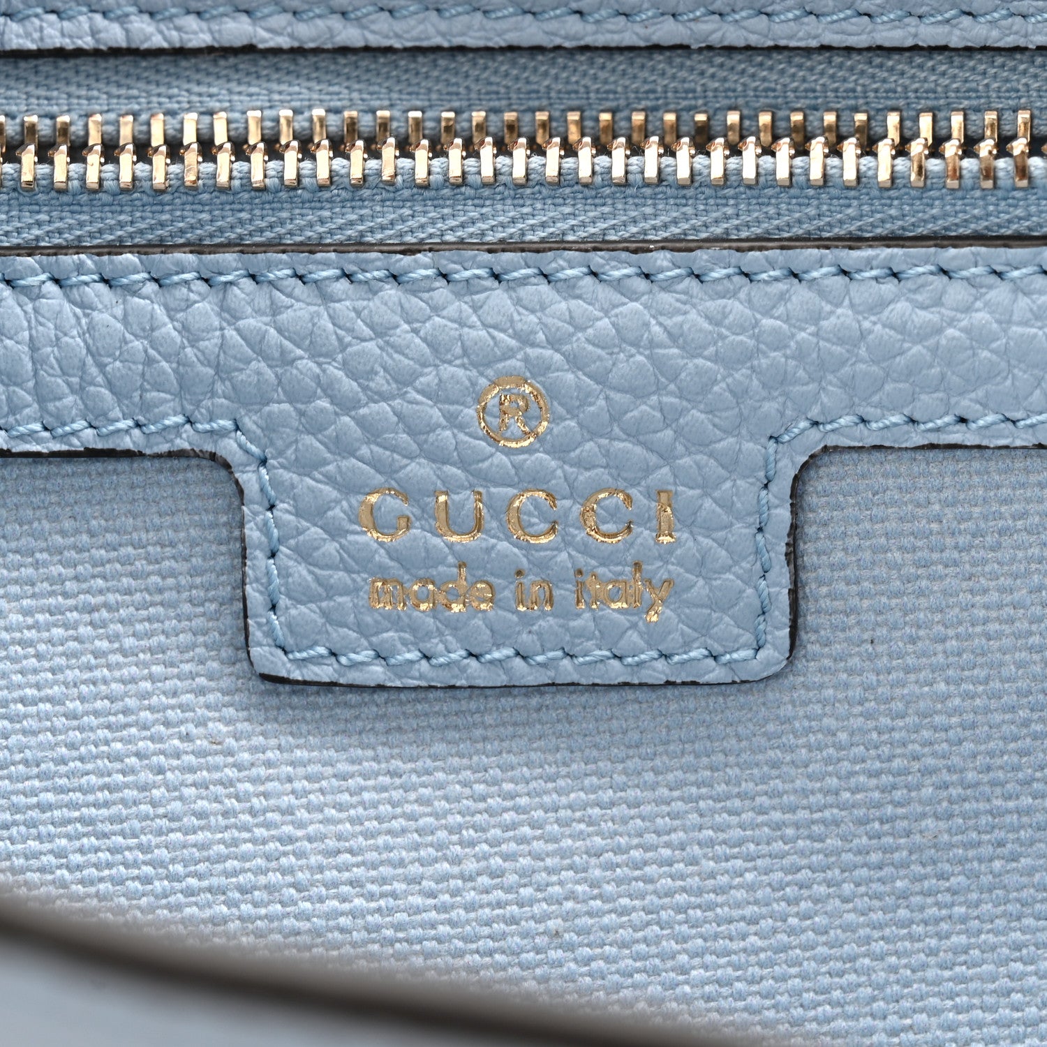 Gucci Grained Calfskin Web Medium Jackie 1961 Hobo Light Blue 6 of 10