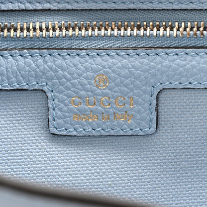 Gucci Grained Calfskin Web Medium Jackie 1961 Hobo Light Blue 6 of 10