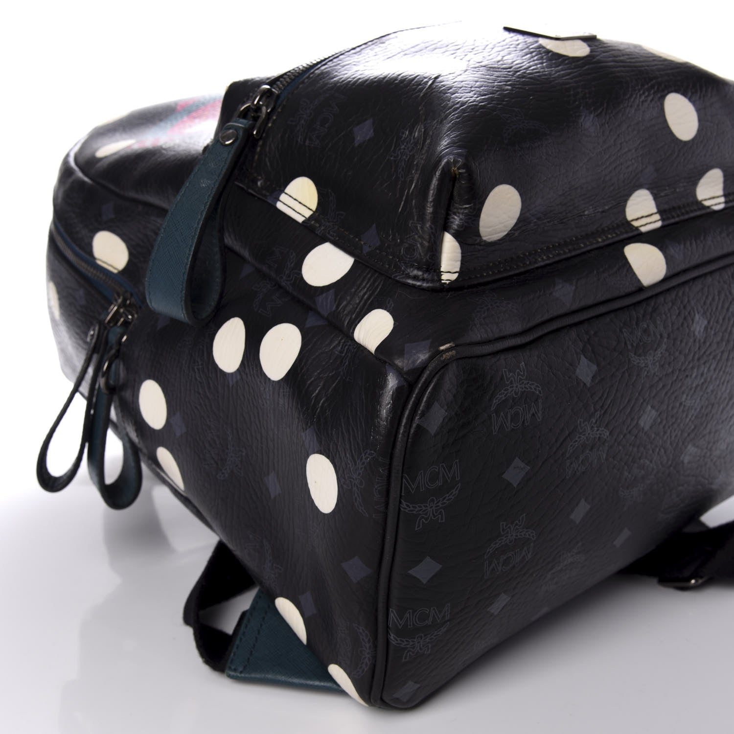 MCM Wrinkled Visetos Small Craig & Karl Beyond Snowdome Backpack Black 9 of 12