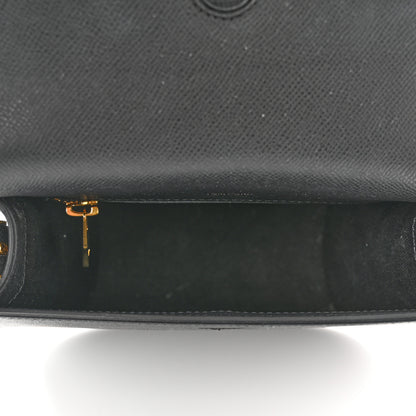 Tom Ford Grained Calfskin Mini T Clasp Tara Crossbody Bag Black 5 of 9