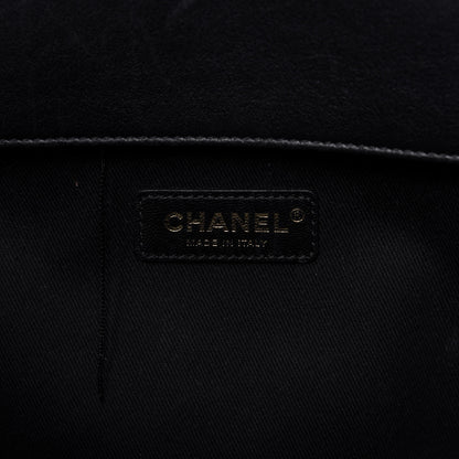 Chanel Sheepskin Caviar Quilted Large Shopping Tote Black 8 of 9
