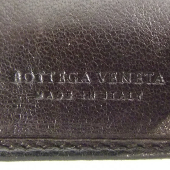 Nappa Intrecciato Compact Wallet Ebano