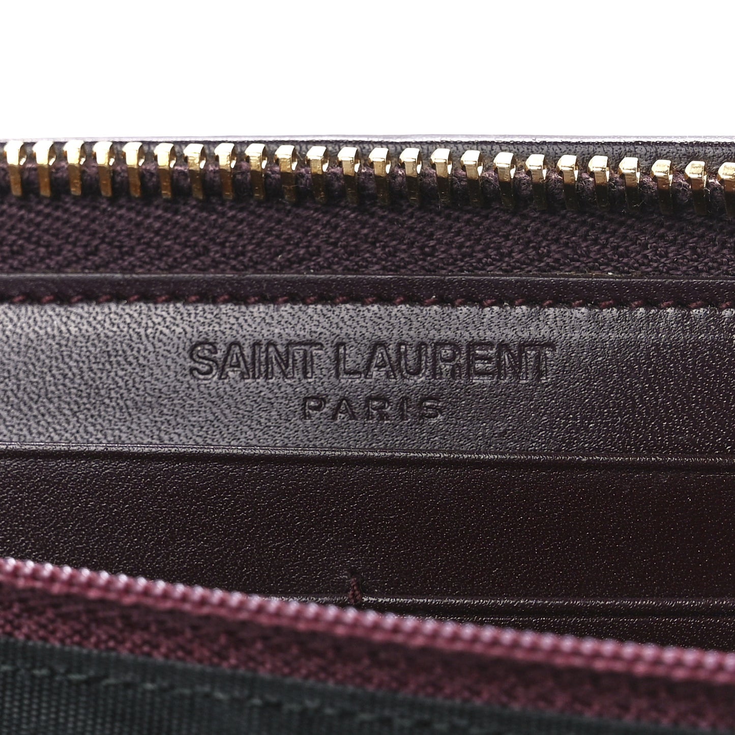 Calfskin Classic Zip Around Continental Wallet Bordeaux