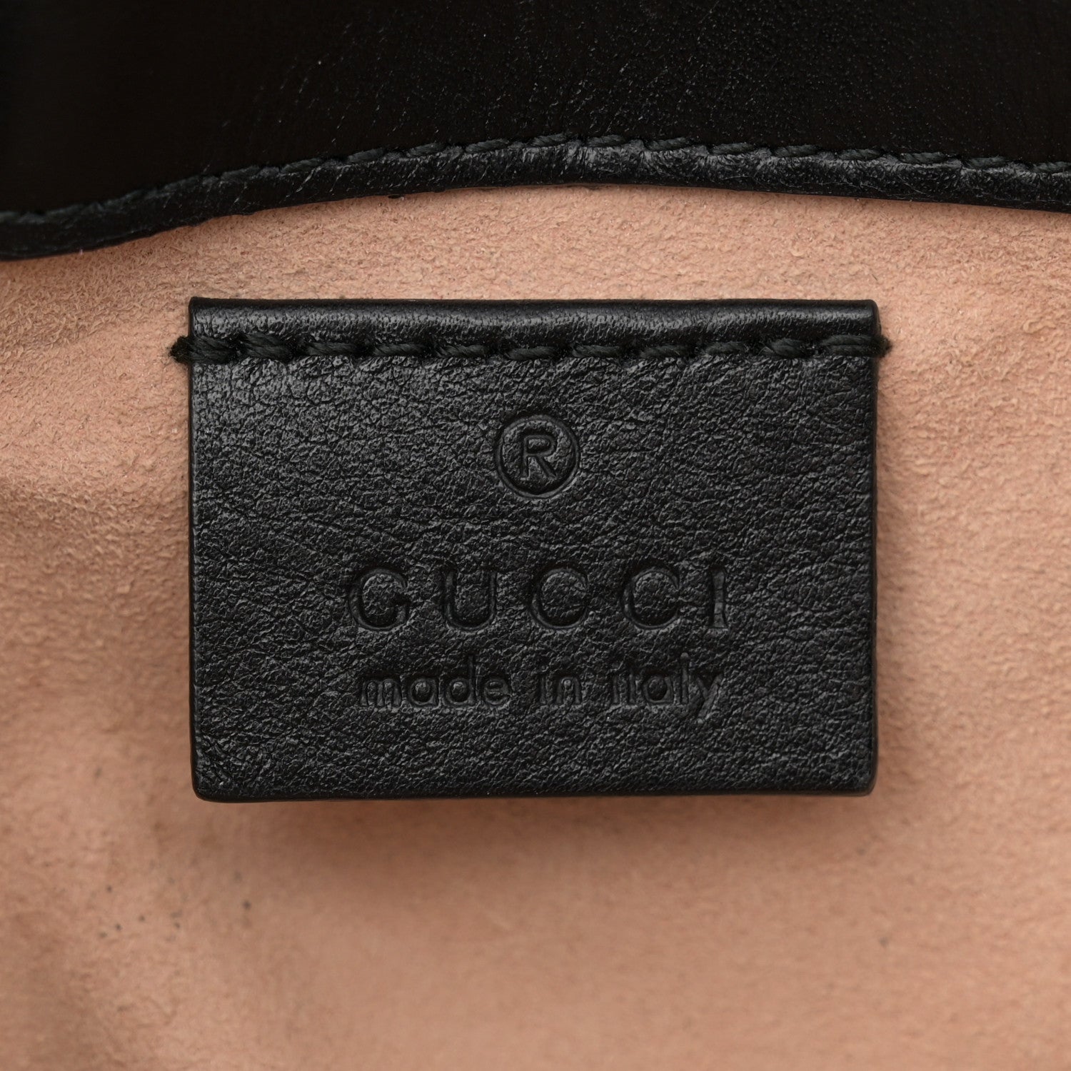 Gucci Calfskin Matelasse Super Mini GG Marmont Shoulder Bag Black 6 of 11